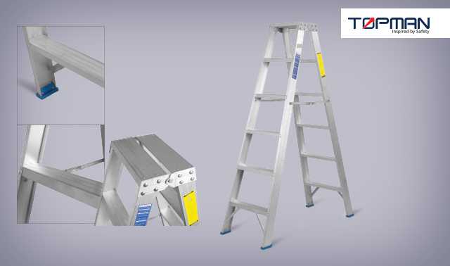 HEAVY DUTY TWO WAY ALUMINIUM LADDER